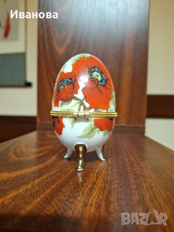 Продавам кутийка за бижута във формата на яйце, снимка 3 - Други - 53839918