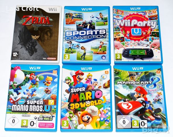 Nintendo Wii и Wii U игри Super Mario , Zelda, Mariokart 8 и други