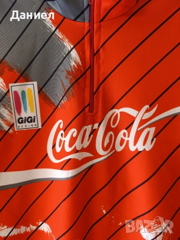 Винтидж колоездачна тениска Coka Cola, снимка 3 - Аксесоари за велосипеди - 54090541