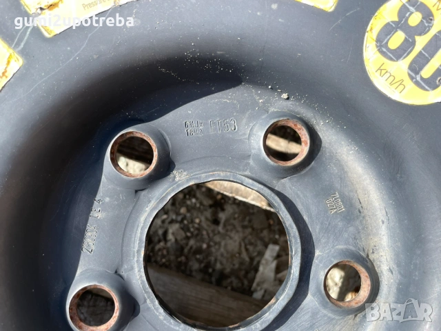 195/75/18 резервна джанта патерица 5х130 Audi Q7 Touareg Cayenne 7L0601027A, снимка 5 - Гуми и джанти - 53705532