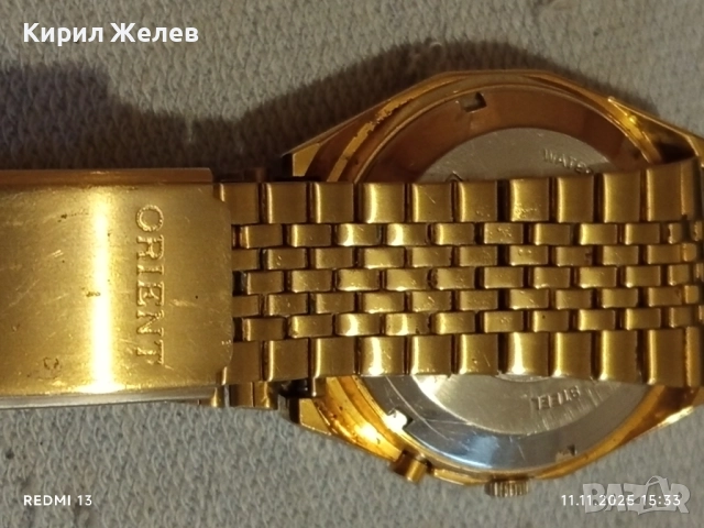 Колекционерски часовник мъжки ORIENT CRISTAL работи перфектно състояние за КОЛЕКЦИЯ 51546, снимка 7 - Мъжки - 52377715