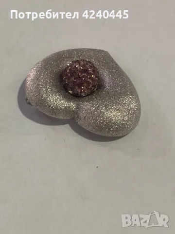 Сребърна висулка сърце, снимка 2 - Колиета, медальони, синджири - 50312685