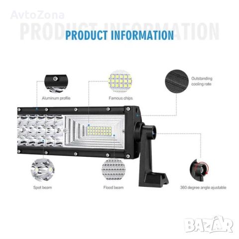 ИЗВИТ МОЩЕН LED БАР - 594W - 105 см, снимка 7 - Аксесоари и консумативи - 45119546