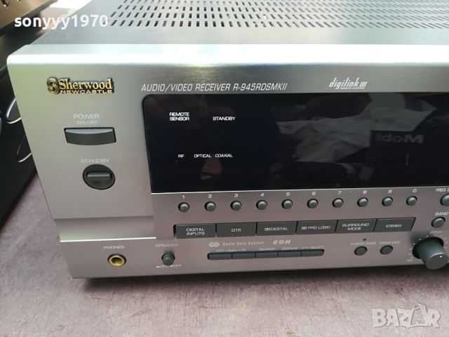 SHERWOOD R-945RDSMKII RECEIVER-SWISS 2304241204LK1EWC, снимка 2 - Ресийвъри, усилватели, смесителни пултове - 45416271