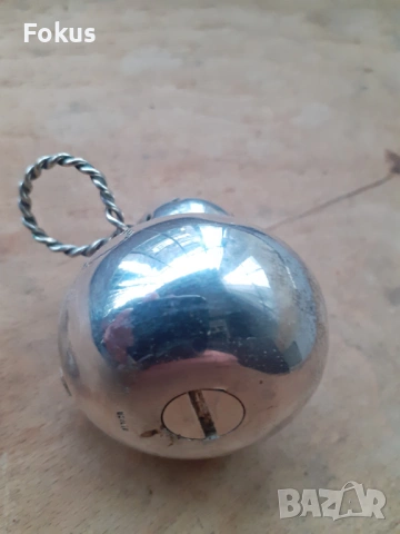 Посребрена малка солничка Alpaca, снимка 3 - Антикварни и старинни предмети - 53418264