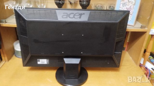 ТОП запазен Acer V243H FHD 1920x1080p 75Hz , снимка 4 - Монитори - 46748868