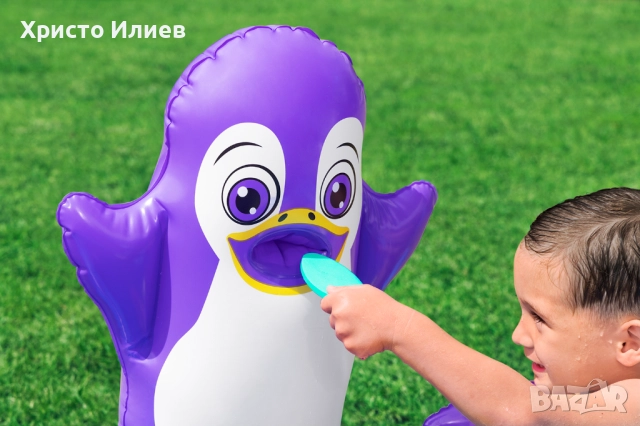 Надуваем детски басейн Bestway с животни 134 x 131 x 73 см, снимка 5 - Басейни и аксесоари - 51906772