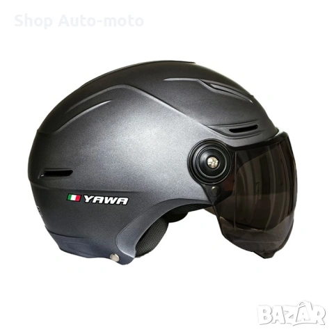 Каска Automat, Каска за мотор с визьор, 523, Графит