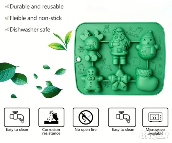 Два вида молдове за Коледа, снимка 10 - Форми - 52072480