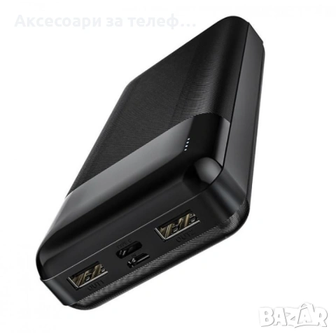 Hoco Преносима батерия powerbank 20,000Mah, Черна, снимка 2 - Външни батерии - 53050971