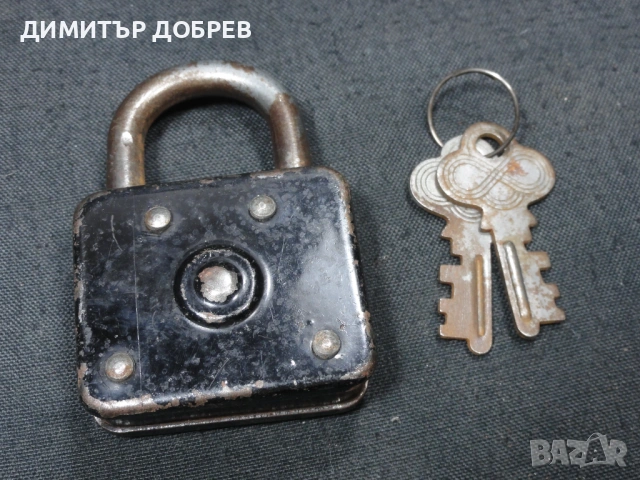 СТАР РЕТРО КАТИНАР С 2 КЛЮЧA , снимка 2 - Антикварни и старинни предмети - 53022266