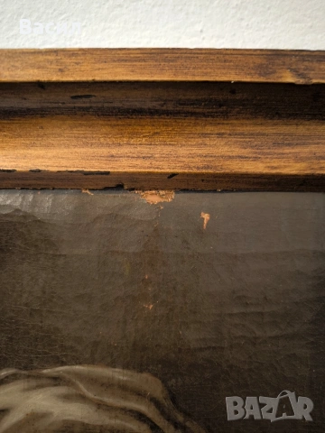 Стара религиозна картина – Богородица с Младенеца, снимка 11 - Картини - 53007429