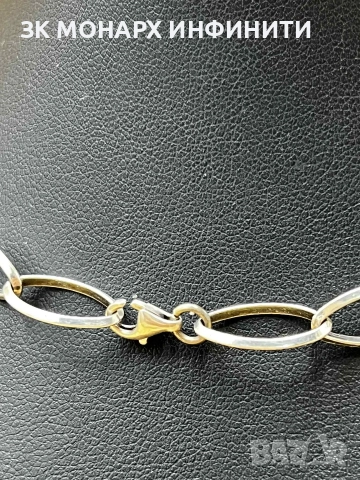 Сребърен ланец , снимка 3 - Колиета, медальони, синджири - 52645732