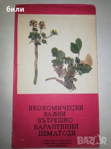 ИКОНОМИЧЕСКИ ВАЖНИ ВЪТРЕШНО КАРАНТИННИ НЕМАТОДИ , снимка 1 - Специализирана литература - 46552491