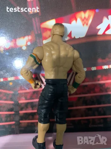 Екшън фигура WWE John Cena Джон Сина Mattel Basic Black Shorts White Green Orange figure играчка, снимка 7 - Колекции - 48438287