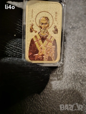 Сребърна монета с масивна позлата 24 карата златно покритие 1oz 