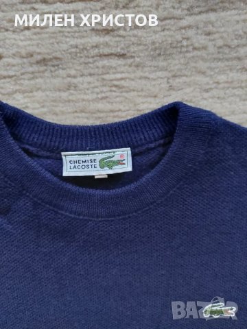 LACOSTE-100% Оригинал 60% вълна- размерМ, снимка 2 - Пуловери - 49025472