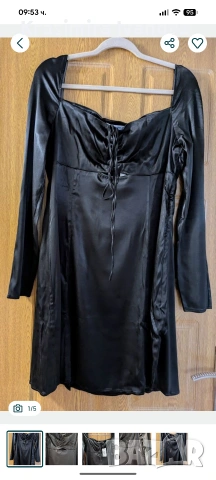 Сатенена рокля Calvin Klein 