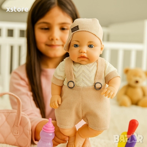 Реалистично говорещо бебе с аксесоар шише, снимка 3 - Кукли - 52739631