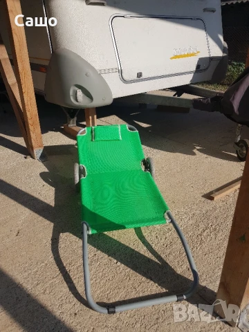 Шезлонг количка згъваем на колела, снимка 2 - Къмпинг мебели - 50750508