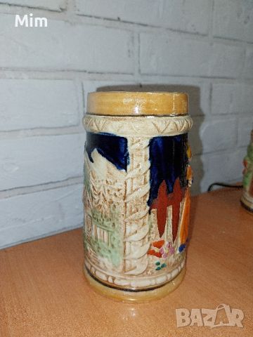 Винтидж Керамични халби за бира 
в немски стил , снимка 9 - Антикварни и старинни предмети - 45888061