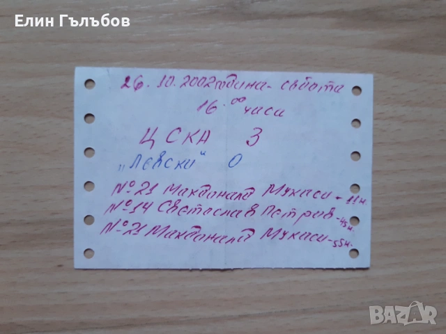 Билети от мачове на ЦСКА, много стари, снимка 8 - Фен артикули - 53441623