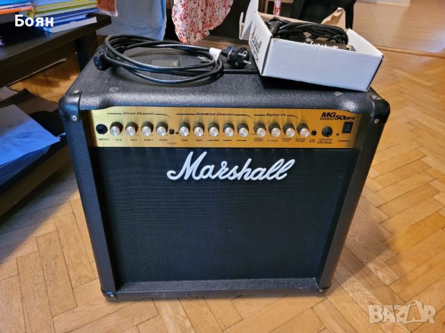 Продавам китарен усилвател Marshall mg50dfx, снимка 1 - Други - 46752930