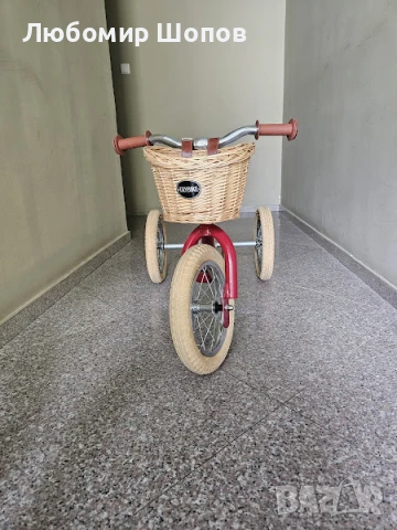 Trybike колело за баланс Червен Винтидж - Red Vintage, снимка 2 - Велосипеди - 50829037