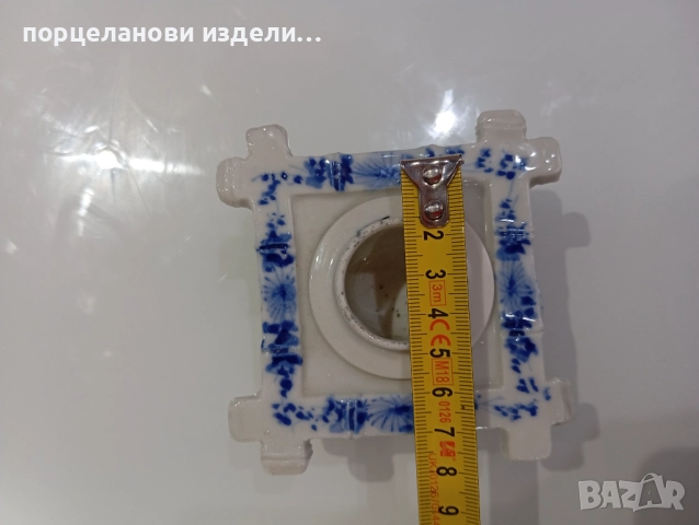 Порцеланов стар свещник , снимка 4 - Декорация за дома - 52678319