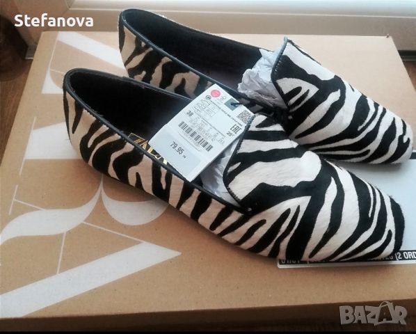 Zara - Нови обувки, Ест. кожа, снимка 1