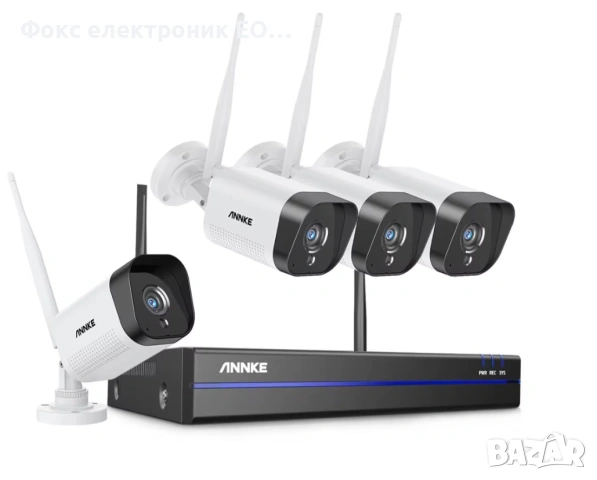 Комплект за видеонаблюдение 16CH NVR + 4 WiFi Smart камери, снимка 2 - Комплекти за видеонаблюдение - 53137771