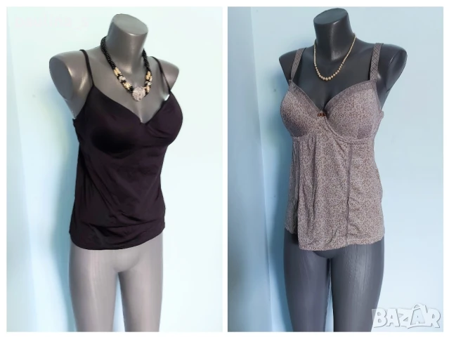 Два различни броя / Бюстие тип потник, с вграден сутиен / 90 В - С