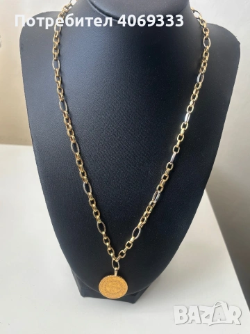 Златен ланец14к с монета висок карат 21.65к, снимка 4 - Колиета, медальони, синджири - 54175629