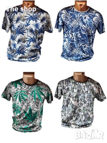 Мъжки летни тениски (001) - 4 разцветки, снимка 1 - Тениски - 45825102
