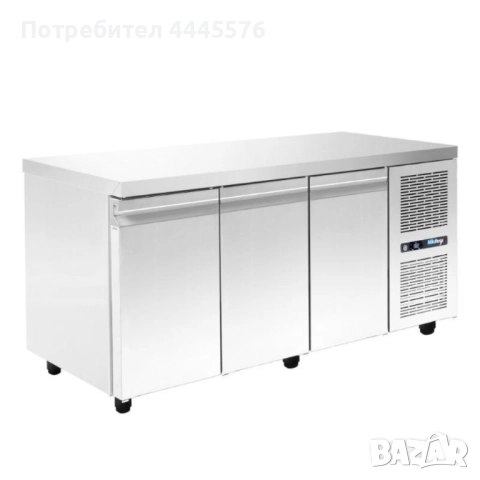 Хладилен работен плот – 3 врати, 458 л, неръждаем GN 1/1