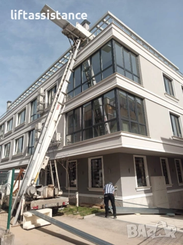 Мобилен асансьор (хаспел) за строителни материали – керемиди, изолация, дървен материал, снимка 3 - Ремонти на покриви - 53726498