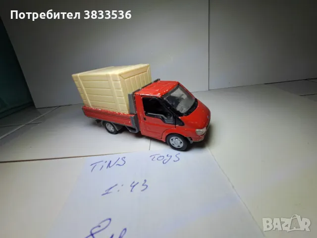 Tins Toys Ford Fransit метален модел бус, снимка 4 - Колекции - 47412305