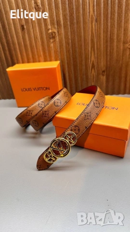 колани от естествена кожа в кутия Louis Vuitton , снимка 3 - Колани - 53360025