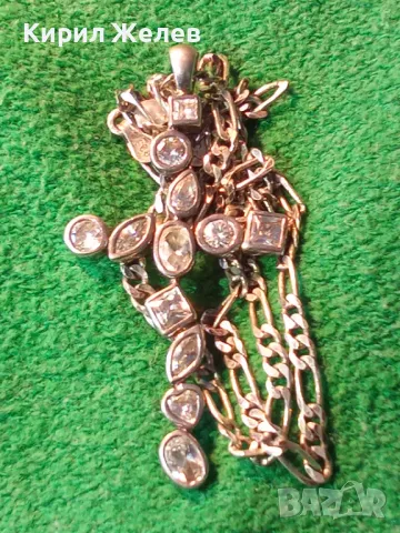 СКЪПОЦЕНЕН СРЕБЪРЕН КРЪСТ със СРЕБЪРНА ВЕРИЖКА РОДИРАНО СРЕБРО 925 C-Z с ЛАБОРАТОРЕН МОЙСАНИТ 41842, снимка 17 - Колиета, медальони, синджири - 49328506