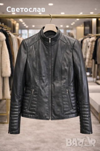Дамски якета от естесгвена кожа , снимка 12 - Якета - 53526903