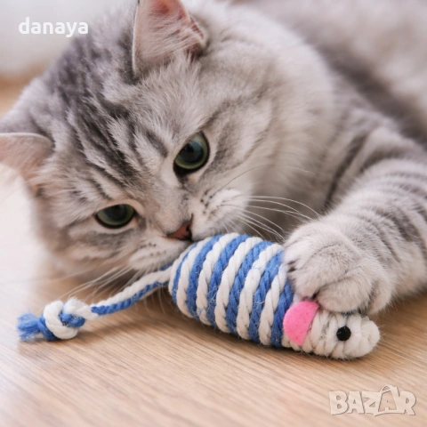 6562 Играчка за котка Дрънкаща мишка, снимка 5 - За котки - 54145716