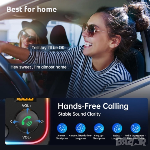 Syncwire Bluetooth 5.4 FM трансмитер Зарядно за кола, снимка 7 - Други - 52693453