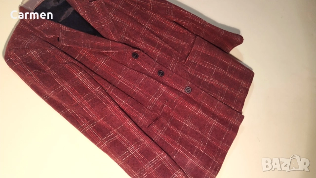 Червено българско сако, снимка 2 - Сака - 52429778