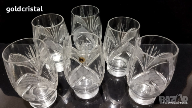 кристални чаши , снимка 2 - Антикварни и старинни предмети - 18918918