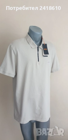 Hugo Boss Passerzip Pique Pima Cotton Slim Fit Mens Size 2XL НОВО! ОРИГИНАЛ Мъжка Тениска!, снимка 3 - Тениски - 53918058