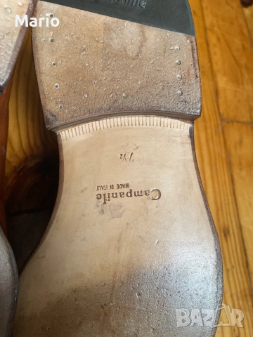  Campanile мъжки обувки кожени 42.5, снимка 8 - Официални обувки - 52774346