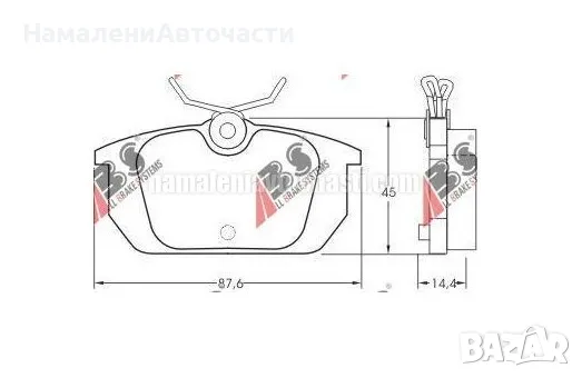 793741 36188 Alfa Romeo Fiat Lancia задни накладки, снимка 1