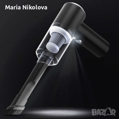 компактна безжична прахосмукачка за дома и автомобила 2000 mah, снимка 9 - Прахосмукачки - 52400399