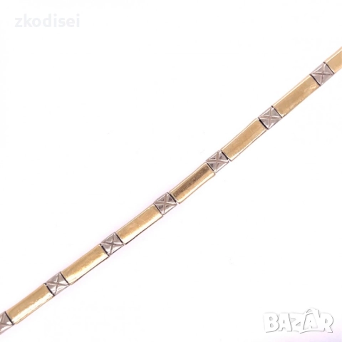 Златна дамска гривна 14,04гр. 19см. 14кр. проба:585 модел:28075-1, снимка 2 - Гривни - 51653742