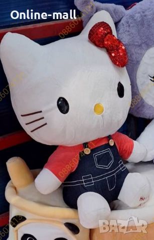 Голяма плюшена играчка Hello Kitty Sanrio, 50см Плюшена играчка Кити, снимка 2 - Плюшени играчки - 46805023